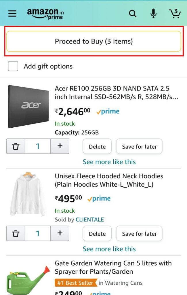 Amazon items