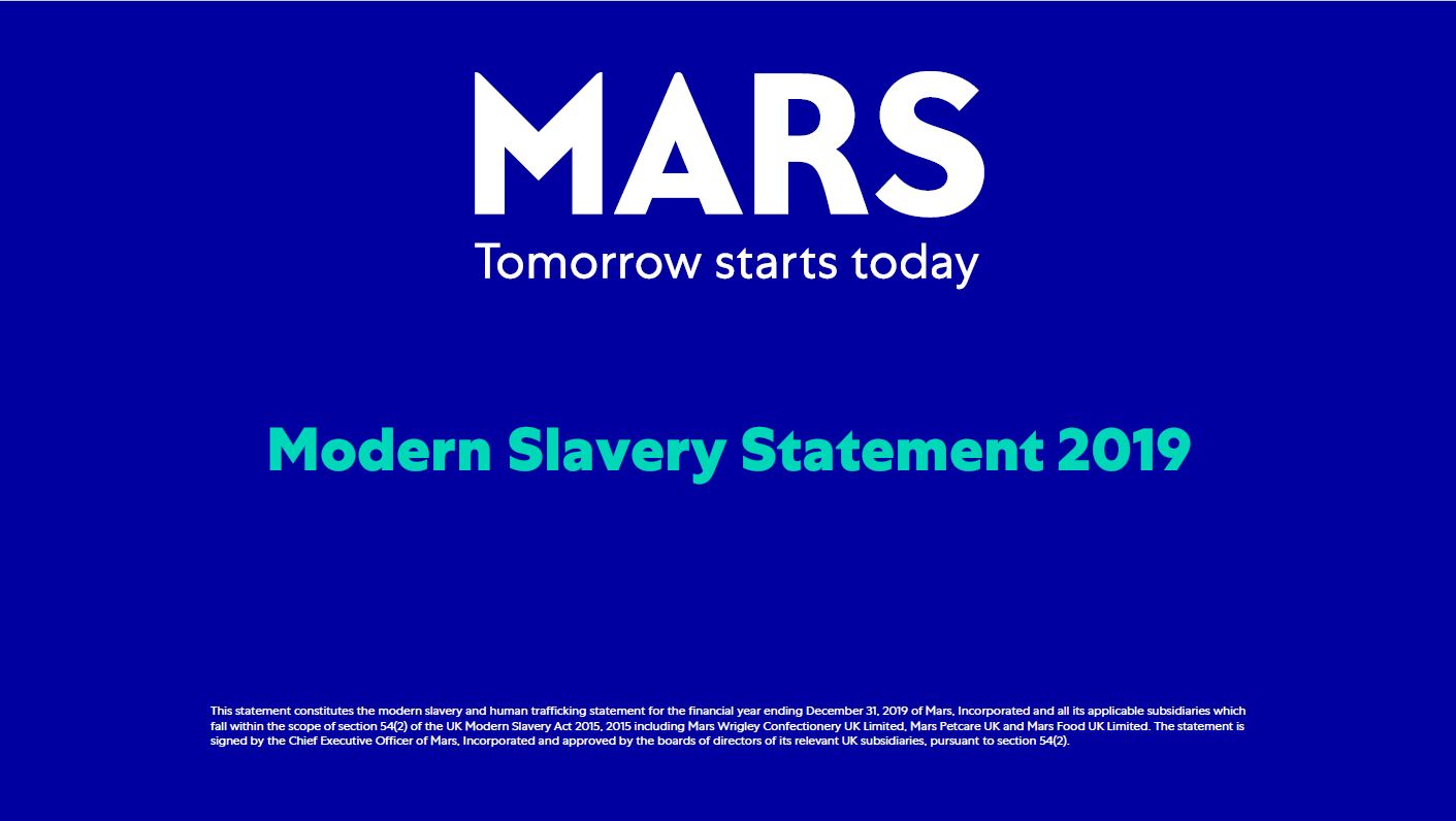 2019 Modern Slavery Act Statement